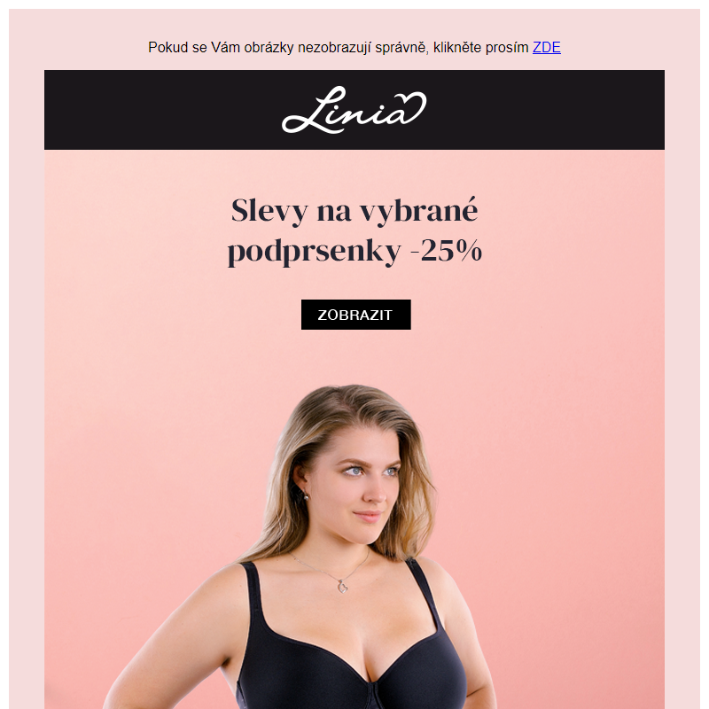 Až 25% slevy na vybrané podprsenky  - Linia.cz