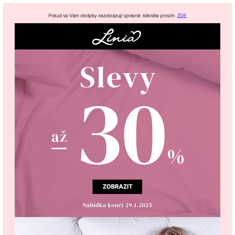 Slevy ve výši až 30% - Linia.cz