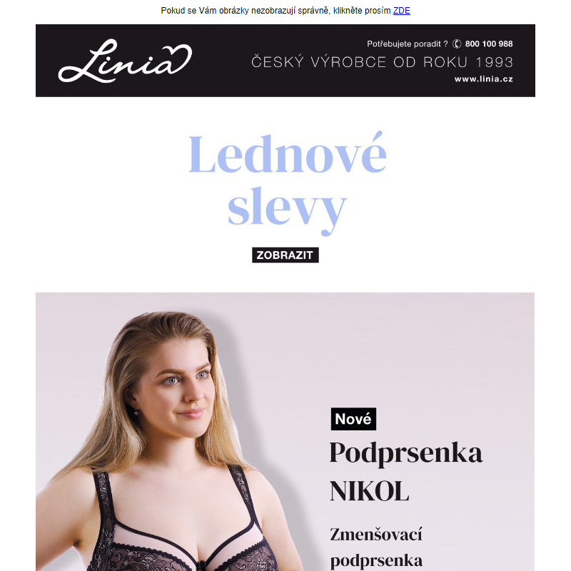 Lednové slevy - Linia.cz