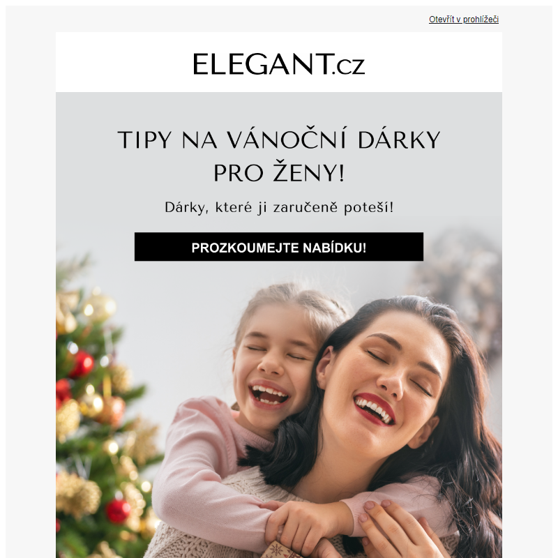 Tipy na vánoční dárky pro ženy – vyberte to nejlepší na elegant.cz! _