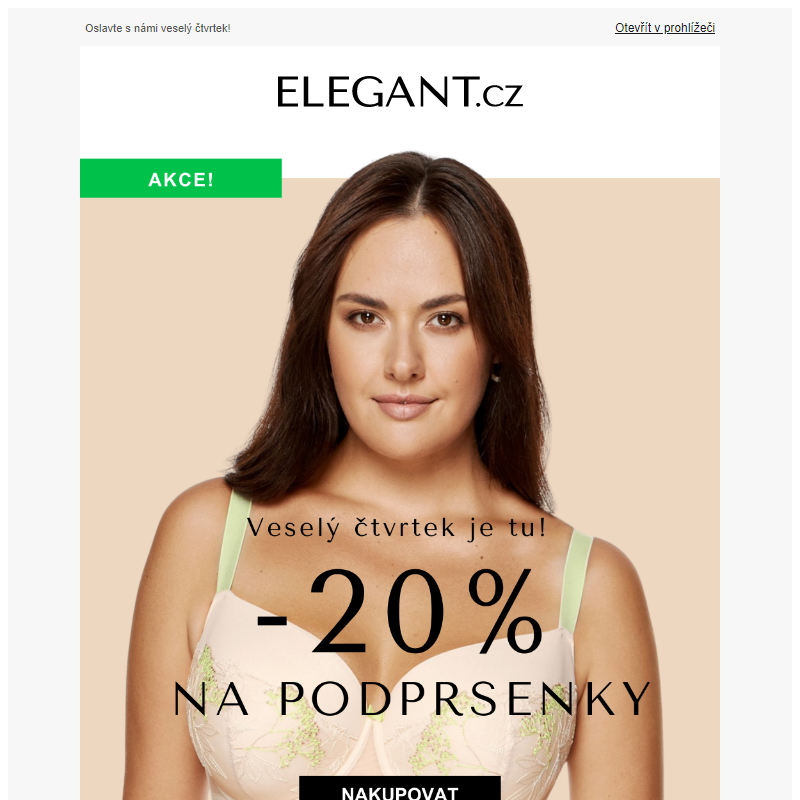 , využijte SLEVU 20 % na podprsenky!  _