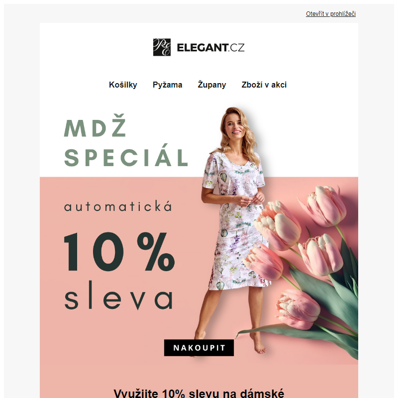 Oslavte MEZINÁRODNÍ DEN ŽEN s 10% SLEVOU na nákup!_