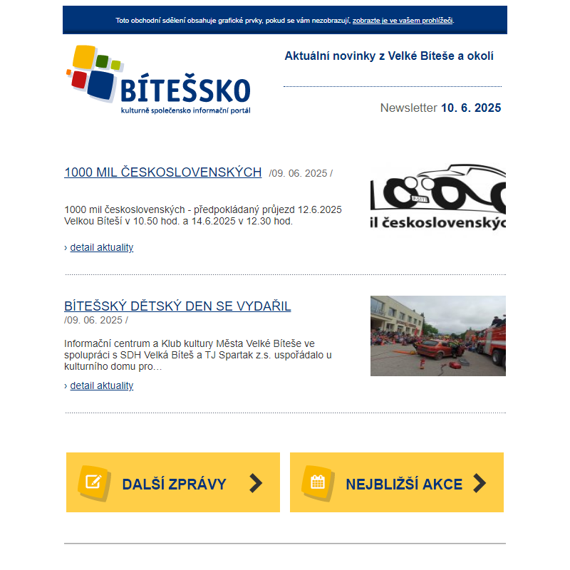 Aktuálně z Bítešska