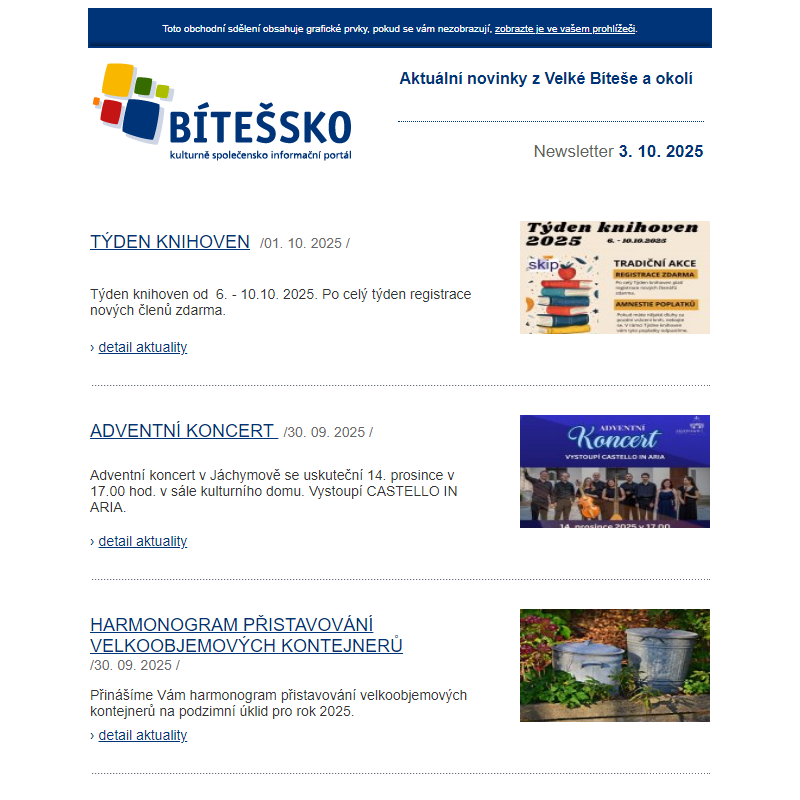 Aktuálně z Bítešska