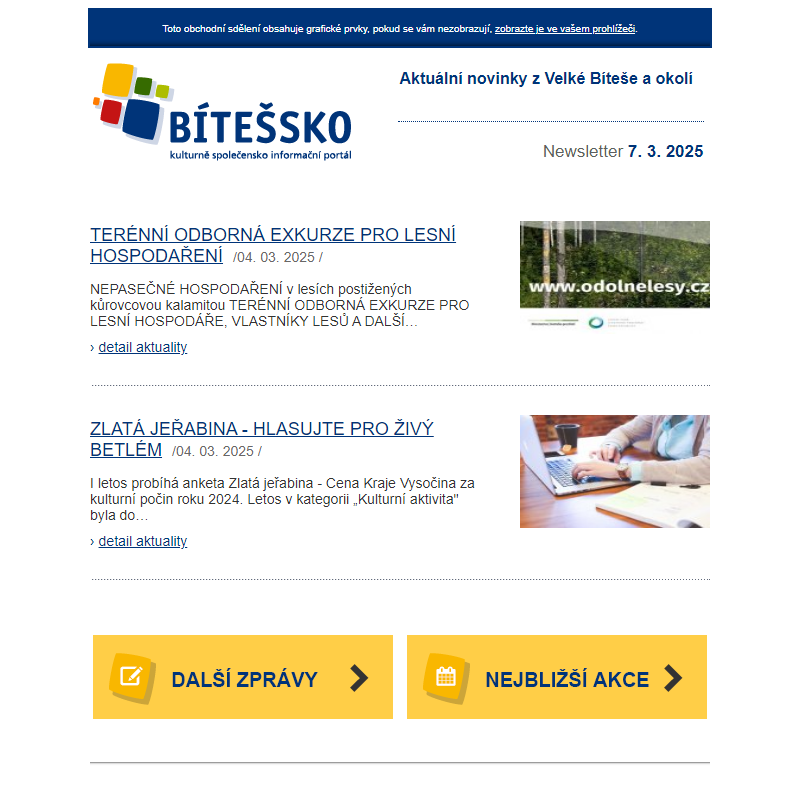Aktuálně z Bítešska