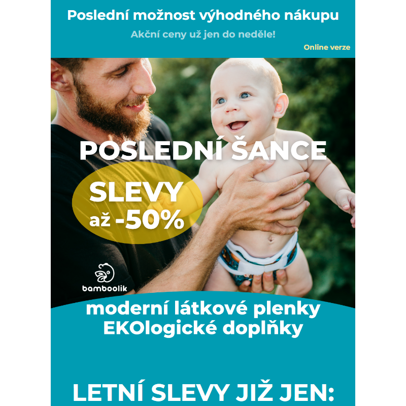 ___ Poslední šance nakoupit se slevou až 50%