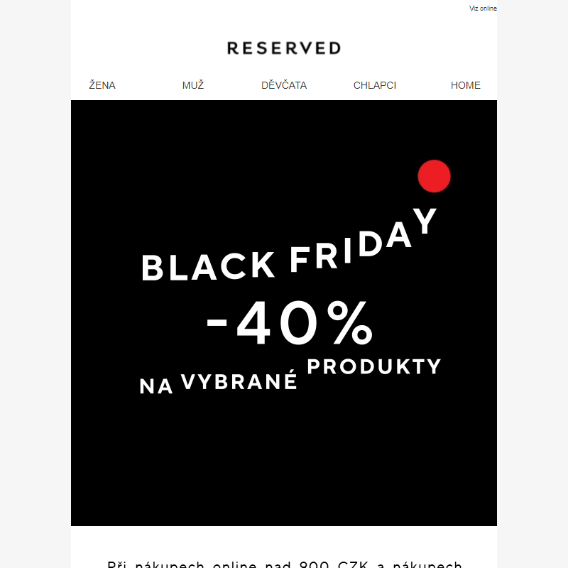 _BLACK FRIDAY dnes pouze v aplikaci! -40% na vybrané produkty!