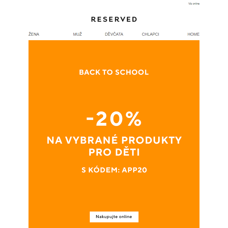 _ -20% na vybrané produkty pro děti _