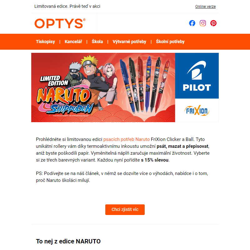 Objevte psací potřeby Naruto ___ Nakupte nyní a ušetřete