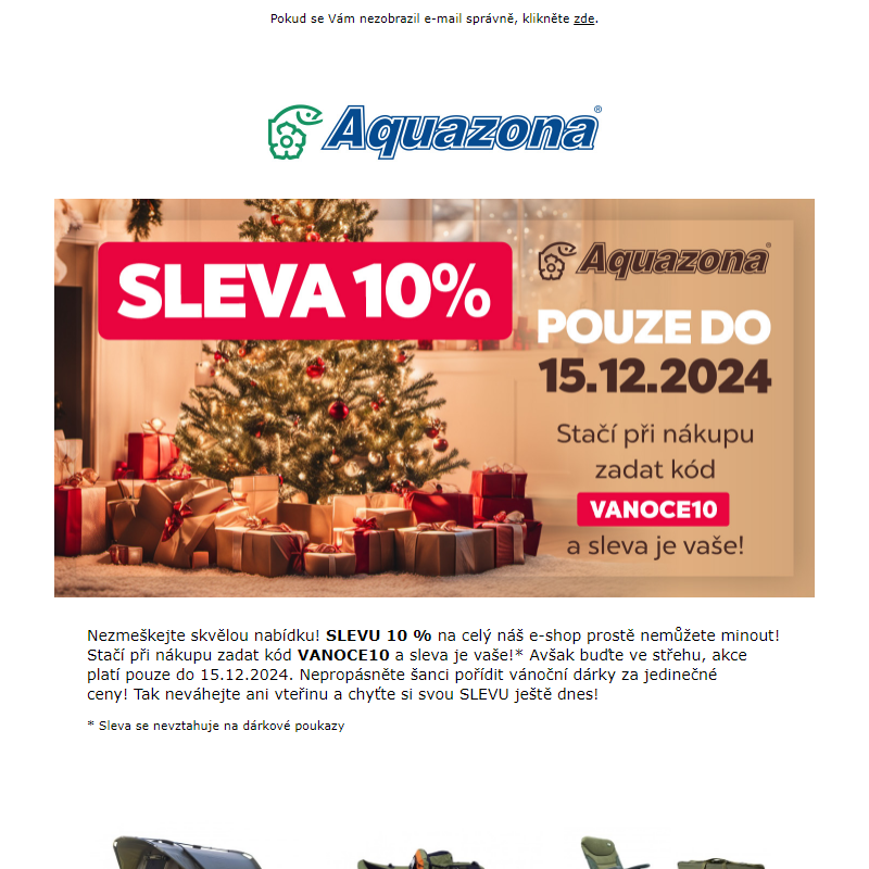 Nenechte si ujít 10% SLEVU na cokoliv!