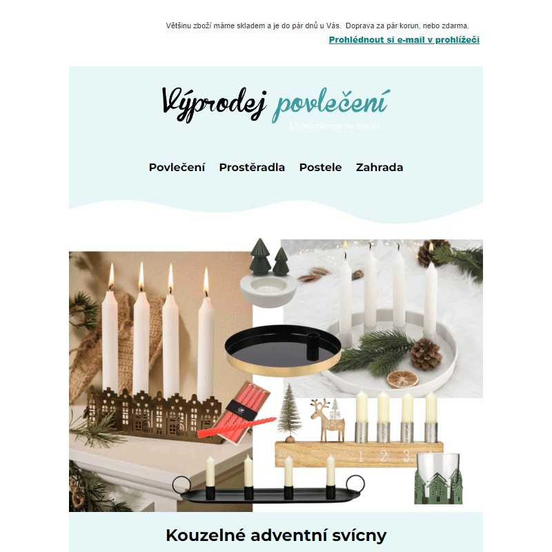 __ Originální adventní svícny od 229 Kč