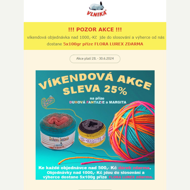 Víkendová sleva 25% + dárek zdarma