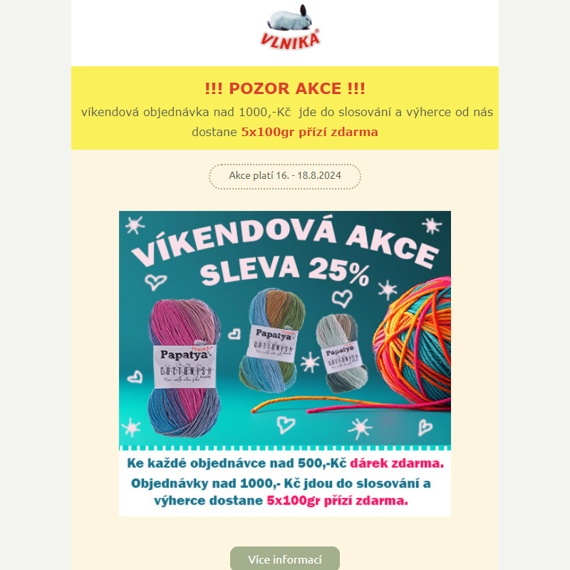 Víkendová sleva 25% + dárek zdarma