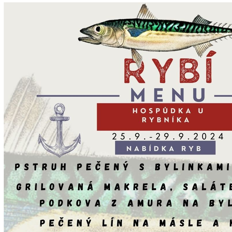 Menu 25. - 29. 9. 2024 (Rybolov Proděti)