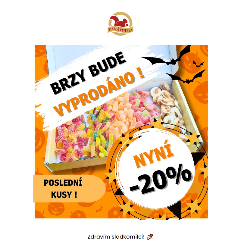 _ Poslední šance! Strašidelná sleva 20 % na naše dobroty! ____