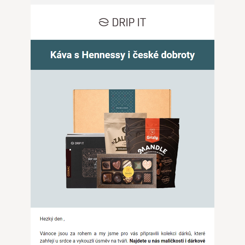 _ Vánoční kolekce je tu: Káva s Hennessy i české dobroty