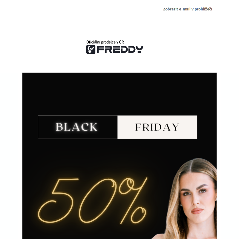 50% Black Friday poslední dvě hodiny