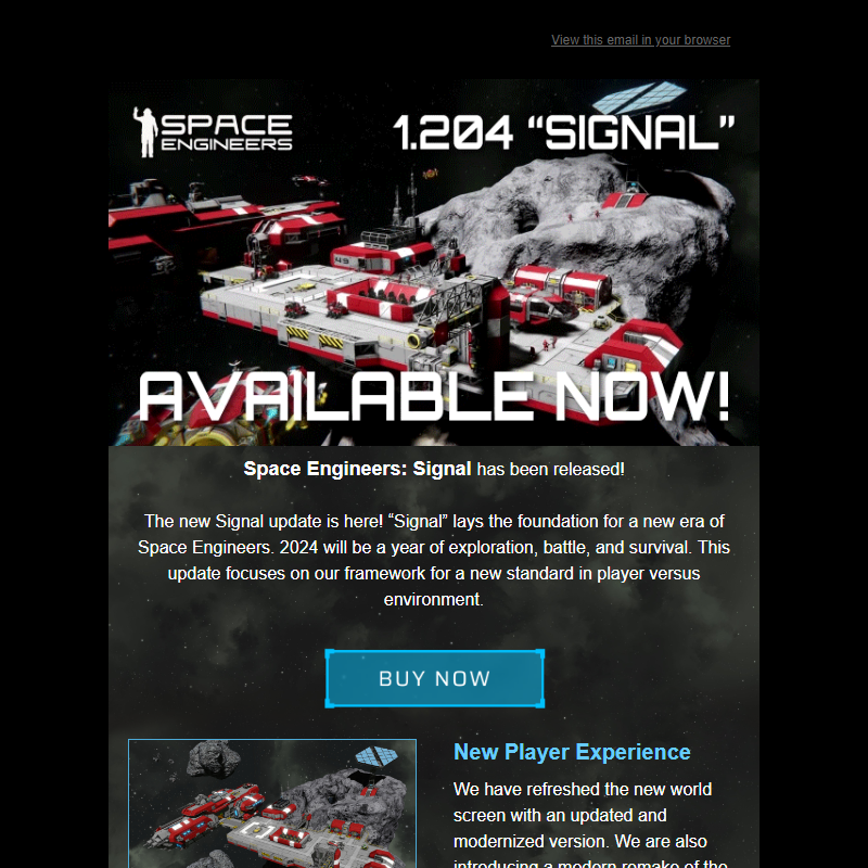 Space Engineers: Signal available now!