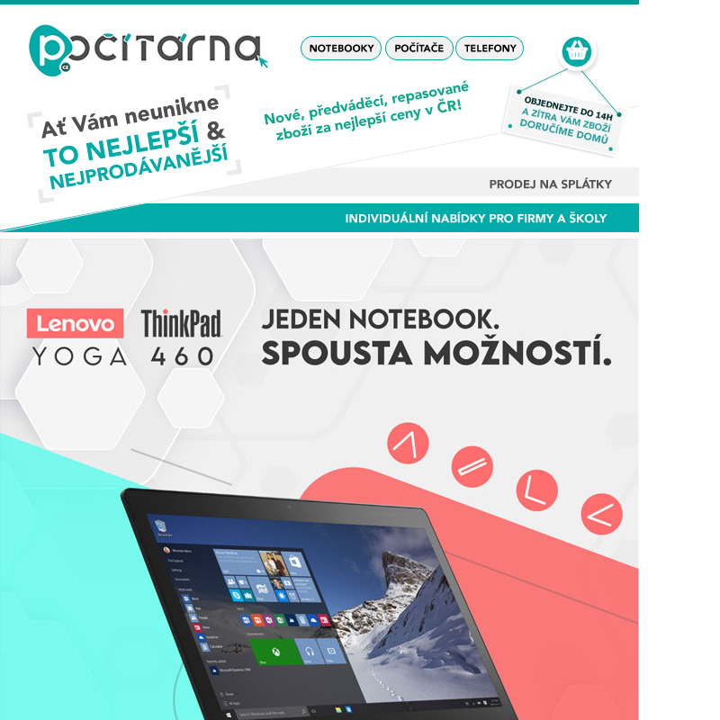 Wou! TOP cena za oblíbené Lenovo Yoga s dotykovým displejem