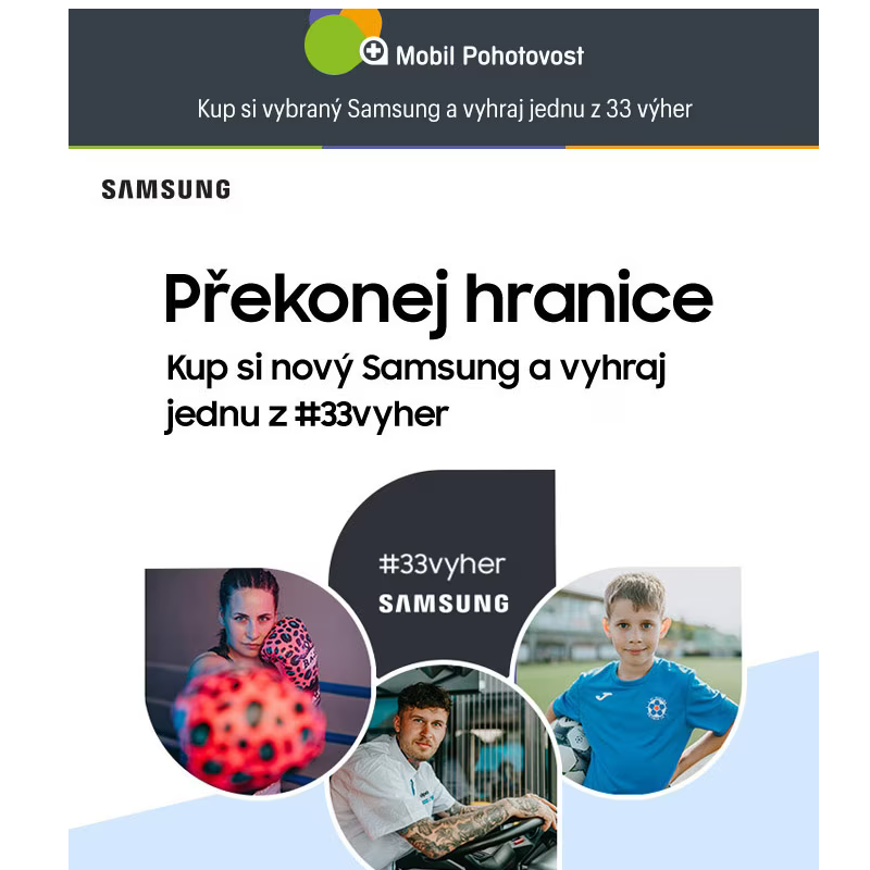 Kup si vybraný Samsung a vyhraj jednu z 33 výher - jen do neděle