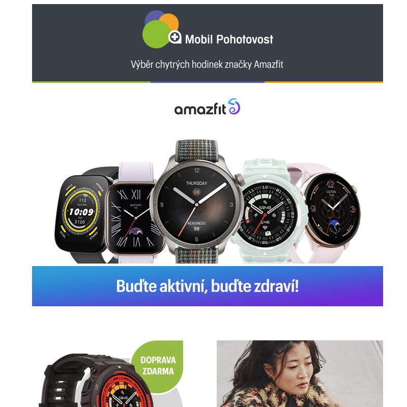 Výběr chytrých hodinek značky Amazfit