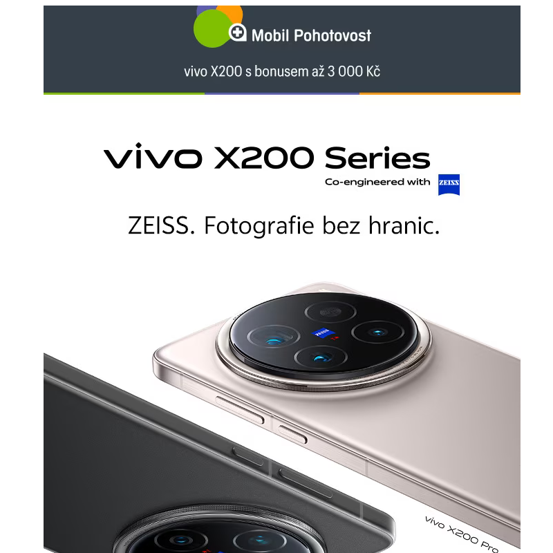 Novinky vivo X200 s bonusem až 3 000 Kč