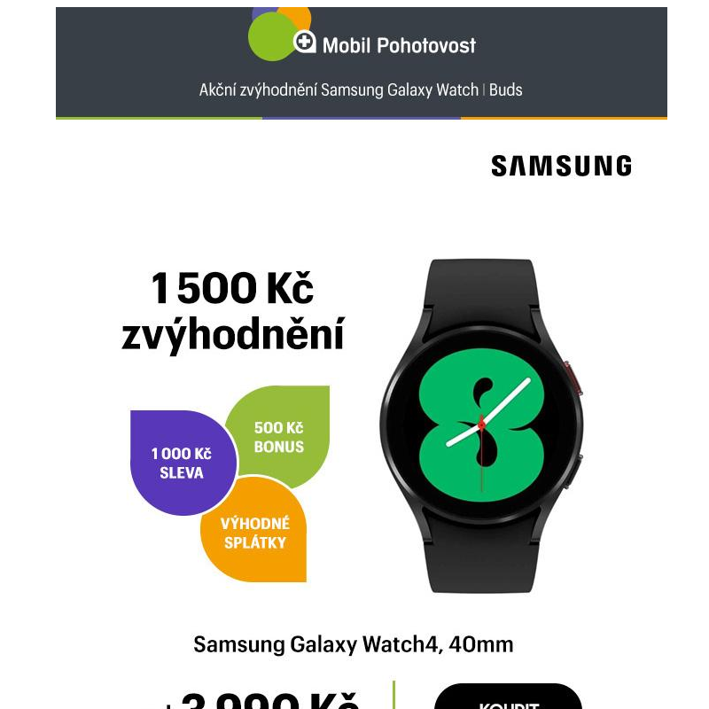Samsung hodinky a sluchátka se zvýhodněním až 3 500 Kč!