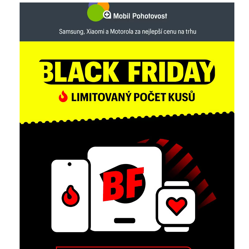 Black Friday vrcholí - Samsung, Xiaomi a Motorola nejvýhodněji na trhu a další nabídky