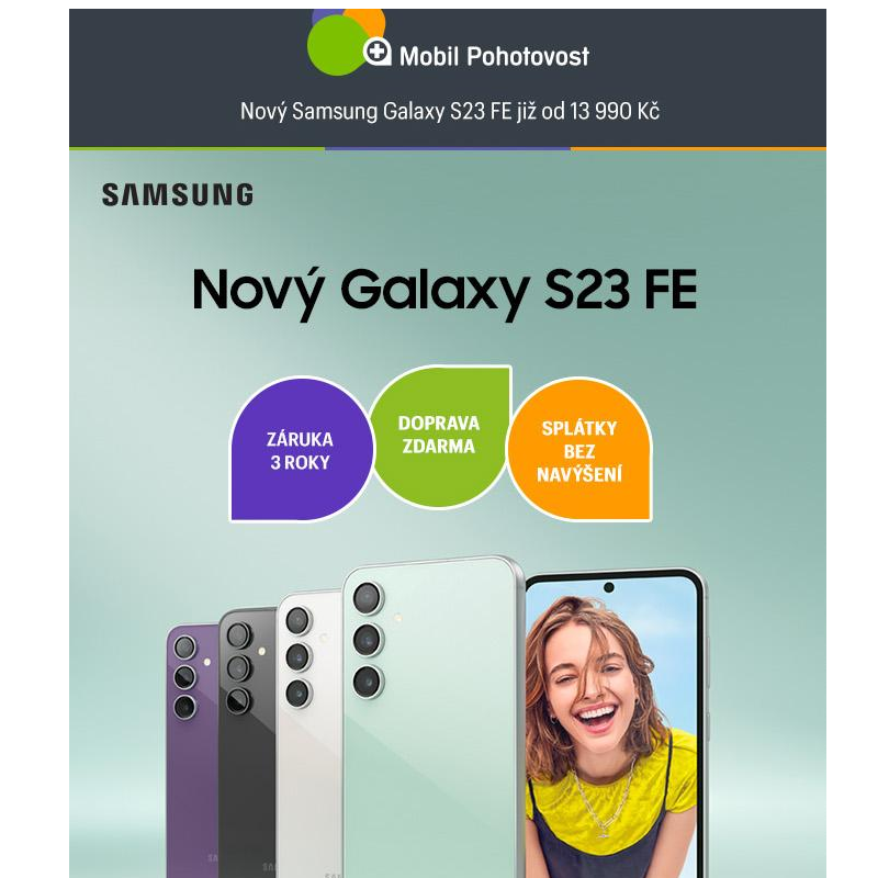 Nový Samsung Galaxy S23 FE již od 13 990 Kč