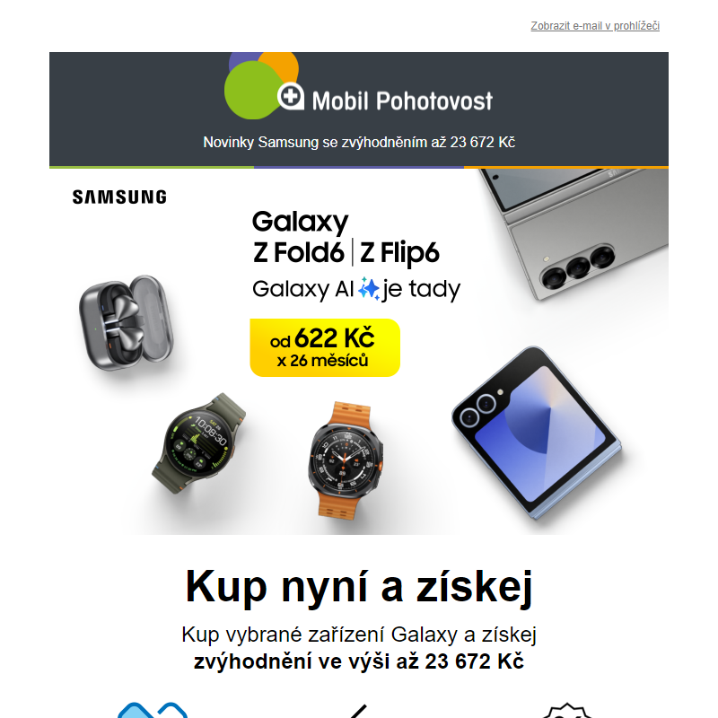 Novinky Samsung se zvýhodněním až 23 672 Kč skladem