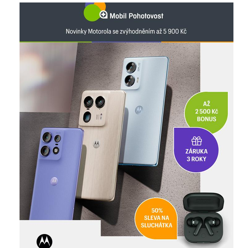 Novinky Motorola se zvýhodněním až 5 900 Kč