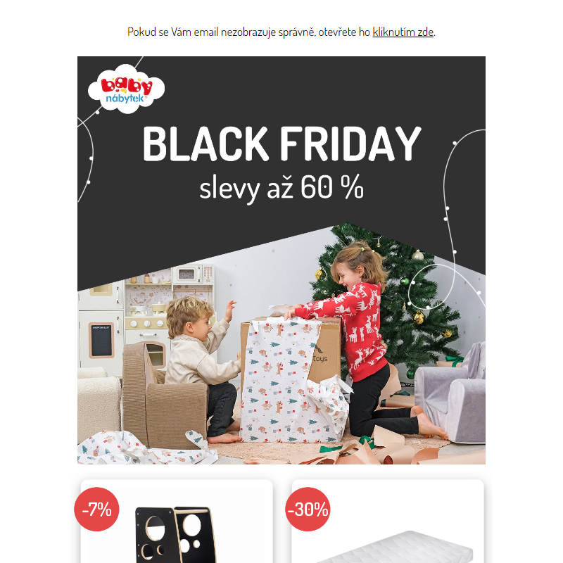 Nepromeškejte Black Friday! 