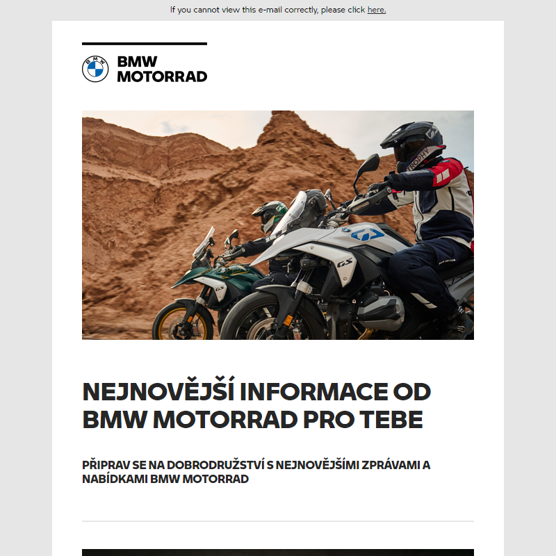 Co je nové v BMW Motorrad? Podívejte se na naše poslední novinky!