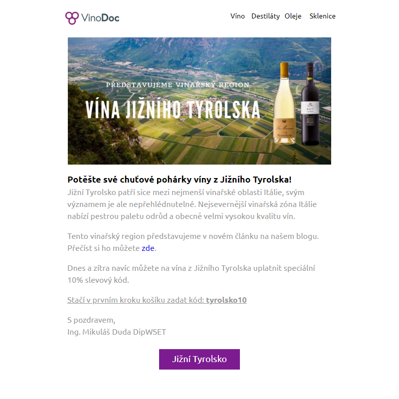 Poznejte s námi vína Jižního Tyrolska: Dnes za nižší cenu!
