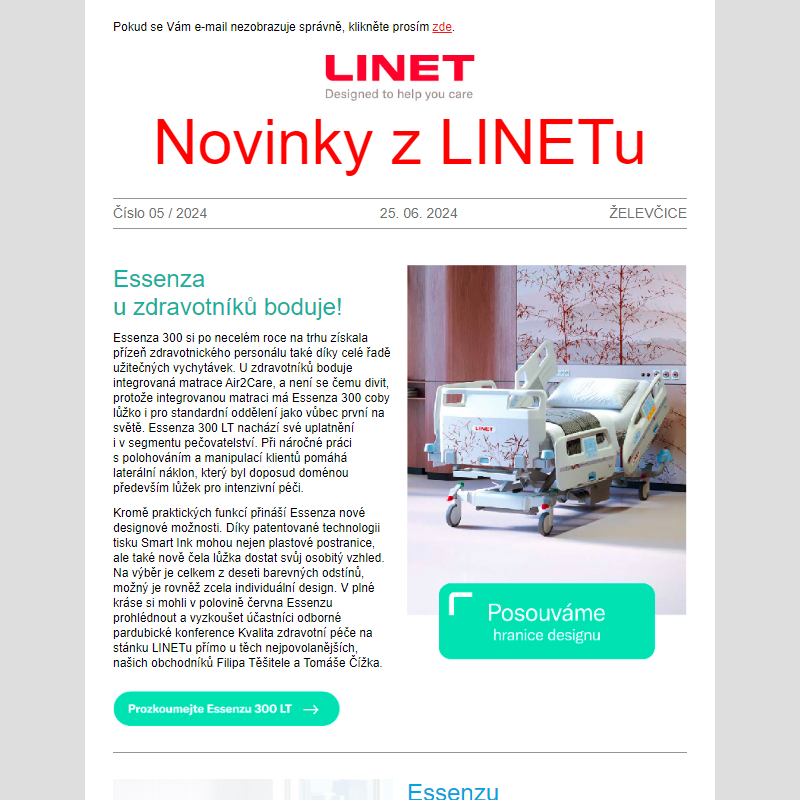 Novinky z LINETu