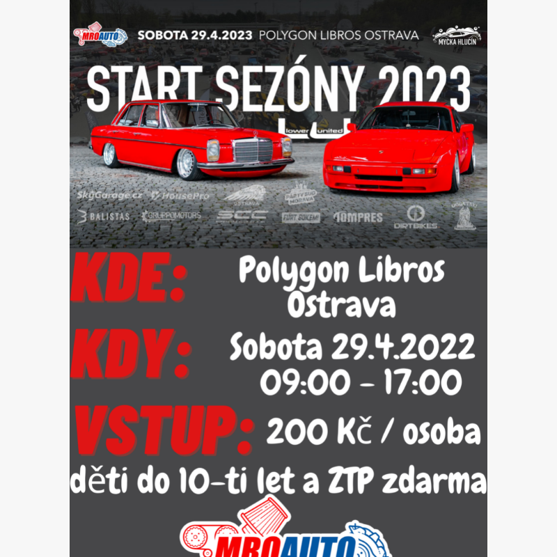 Start auto moto sezóny 2023 (Libros Ostrava)