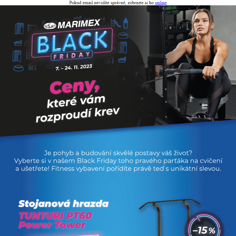 _ BLACK FRIDAY _ Fitness vybavení s _ slevou