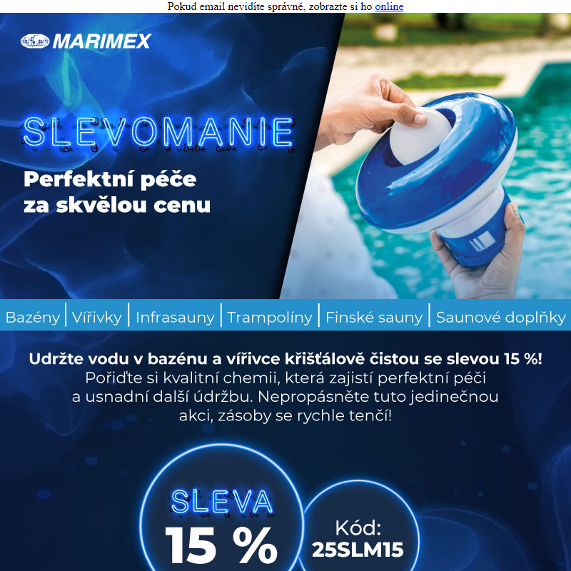 _ -15 % na bazénovou chemii _