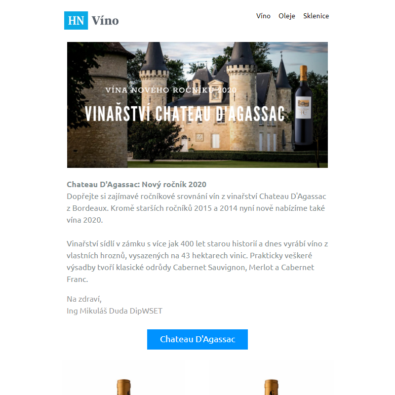 Chateau D'Agassac: Nový ročník 2020 ll Galadegustace s vinaři