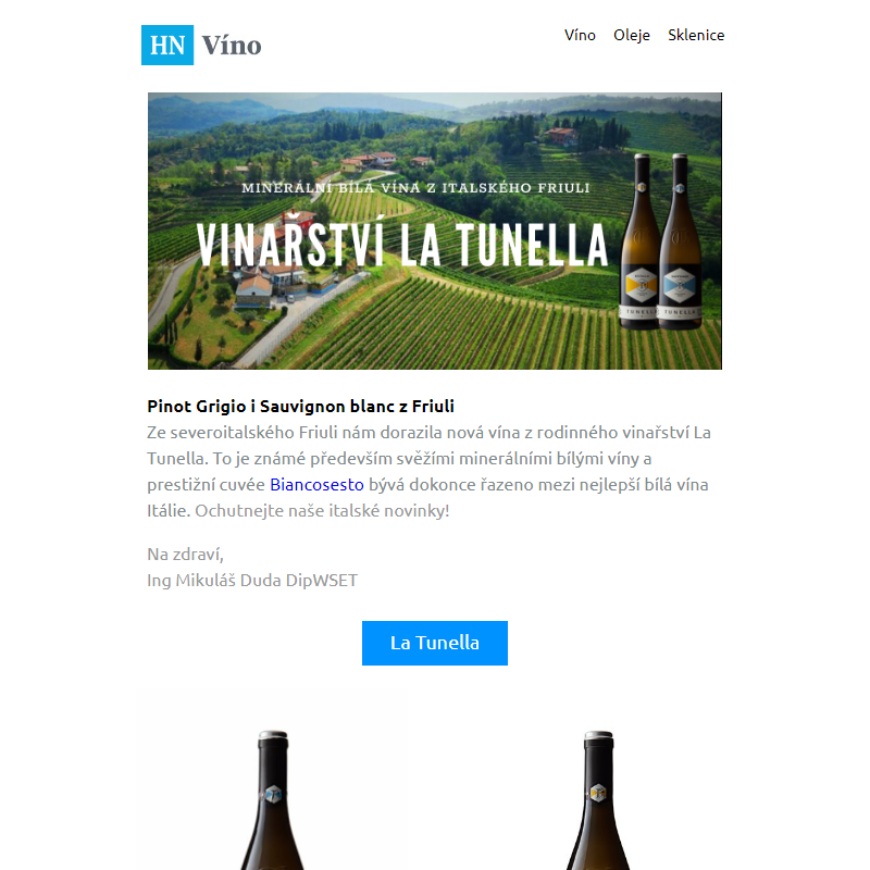 Novinky z italského Friuli: Pinot Grigio nebo Sauvignon blanc + Sleva na Ryzlinky rýnské