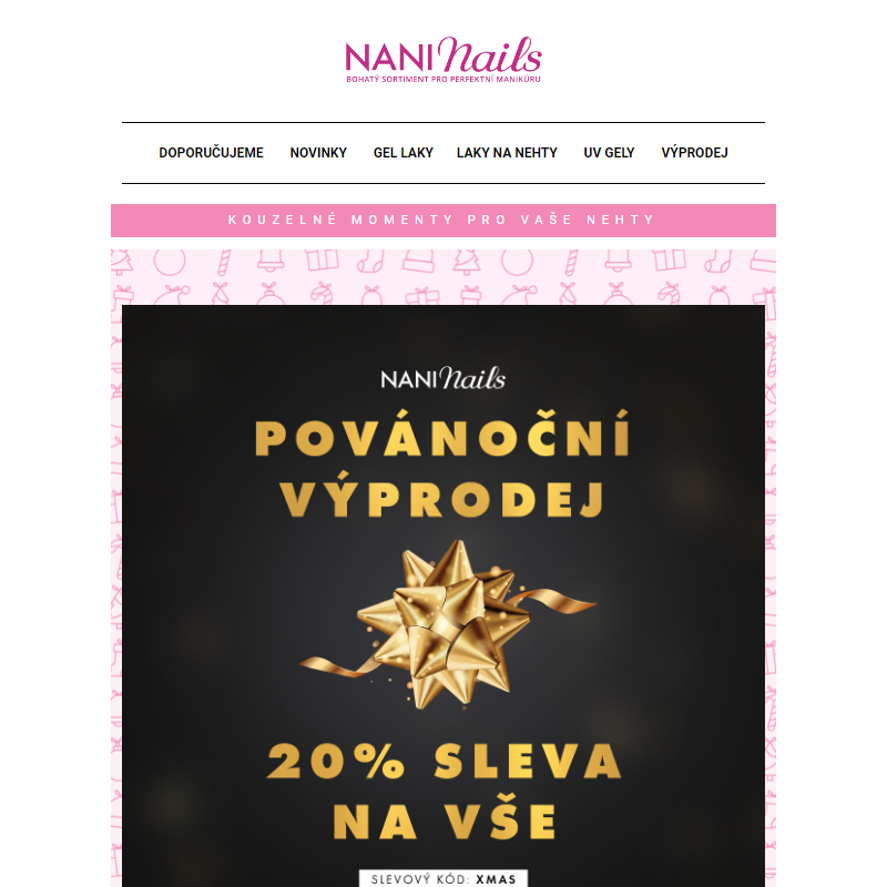 _  Povánoční výprodej s 20% slevou na vše - NaniNails.cz