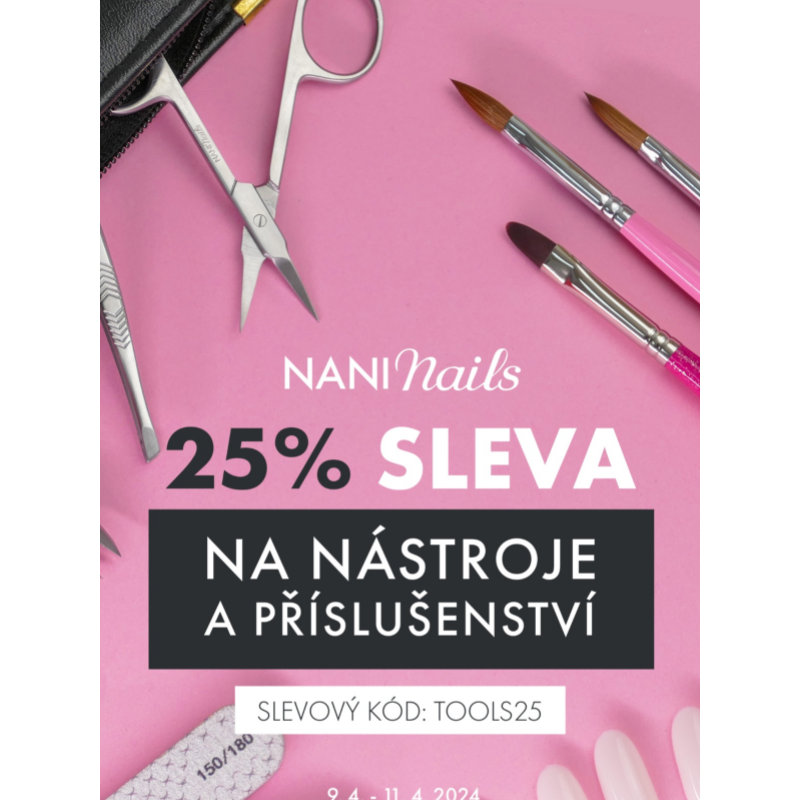 __ 25% sleva na všechny kosmetické pomůcky - NaniNails.cz