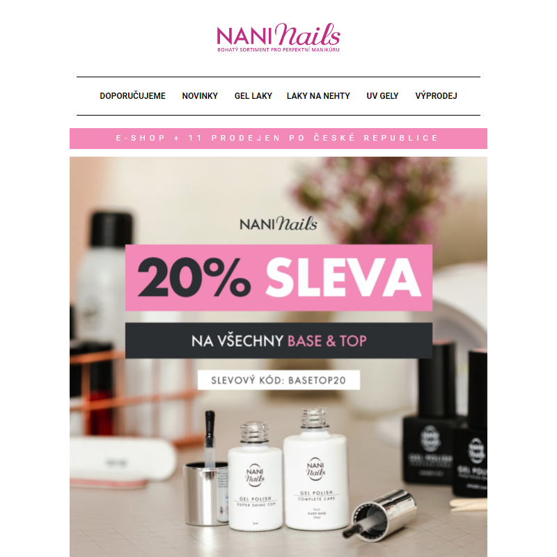 _ 20% sleva na Base & Top - NaniNails.cz