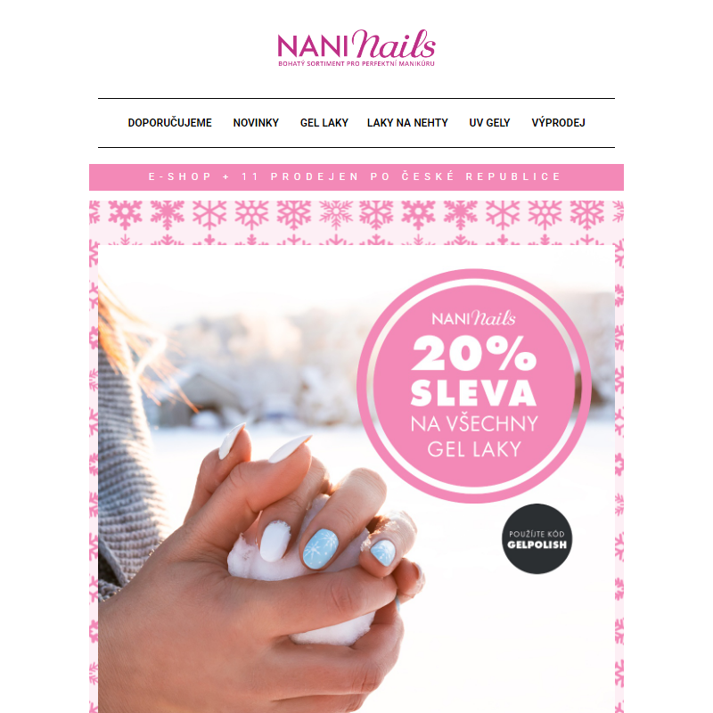 ___ Ušetřete 20 % na každém gel laku – NaniNails.cz