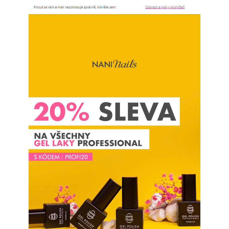 _ 20% sleva na všechny gel laky professional - NaniNails.cz