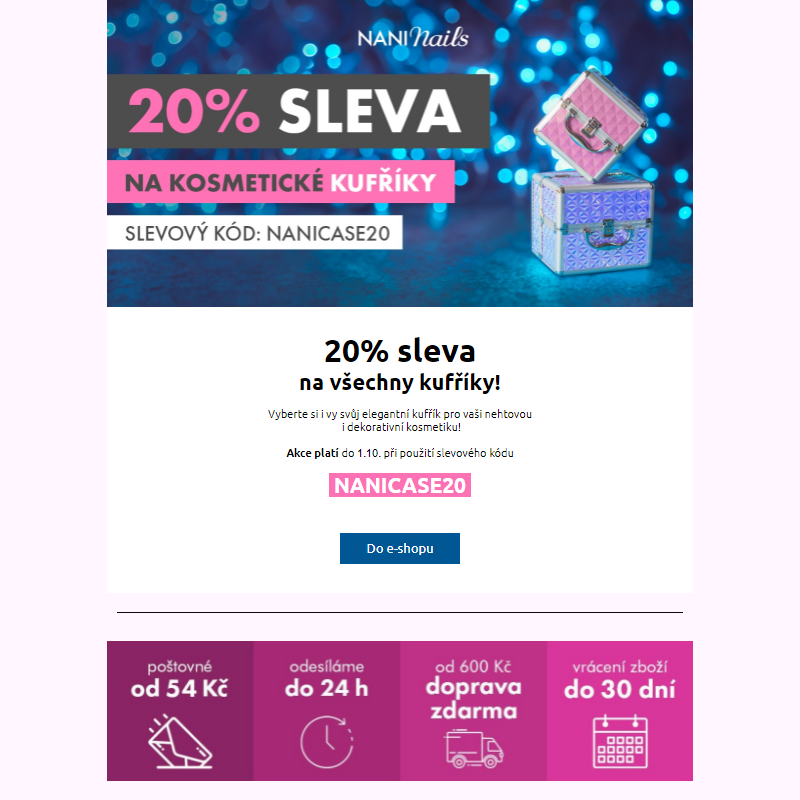 _ _ 20% na všechny kosmetické kufříky - NaniNails.cz