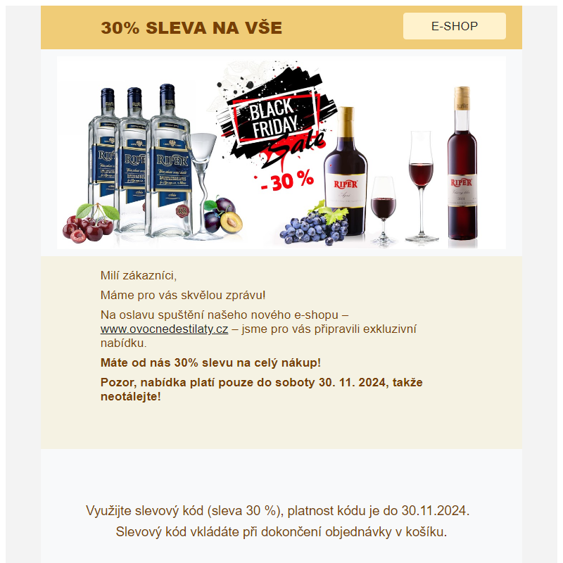 30 % sleva na vše – Nezmeškejte svou šanci!