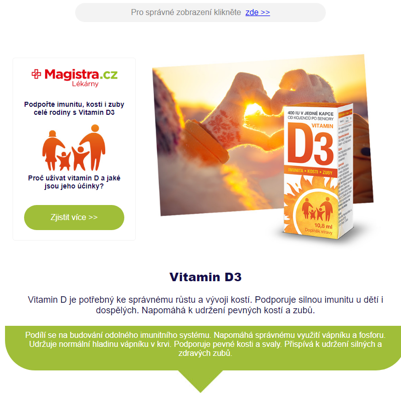 _ VITAMIN D3 _Akce |  Proč užívat vitamín D a jaké jsou jeho účinky?  >>