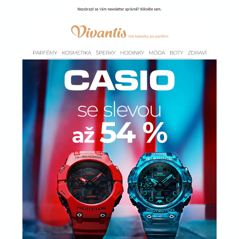 CASIO hodinky! Užijte si levu až 54 % _