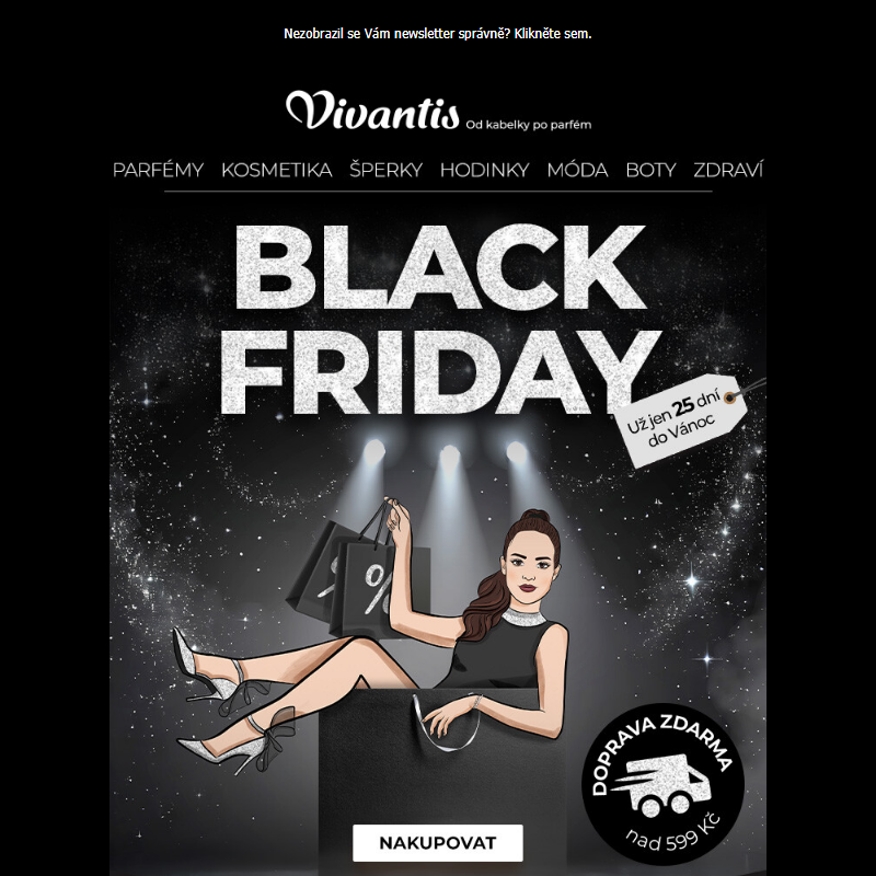 Black Friday s dopravou ZDARMA nad 599 Kč! _